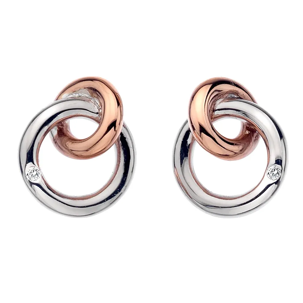 Boucles d'oreilles Hot Diamonds DE309 serties d'un diamant véritable