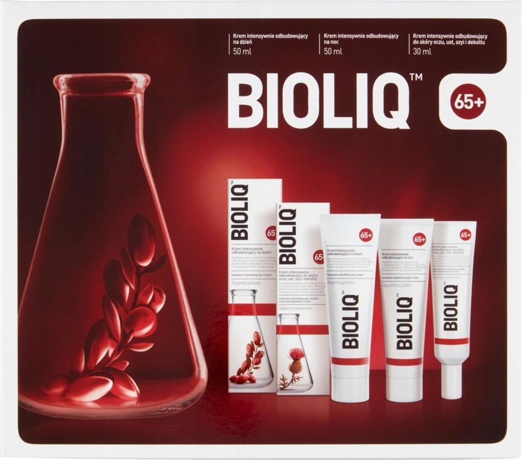 BIOLIQ 65+ Tag + Nacht + Augencreme-Set Produktbild 
