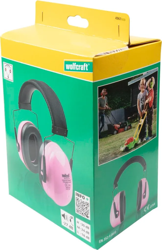 Protection auditive bébé rose type casque antibruit confort premium - 8