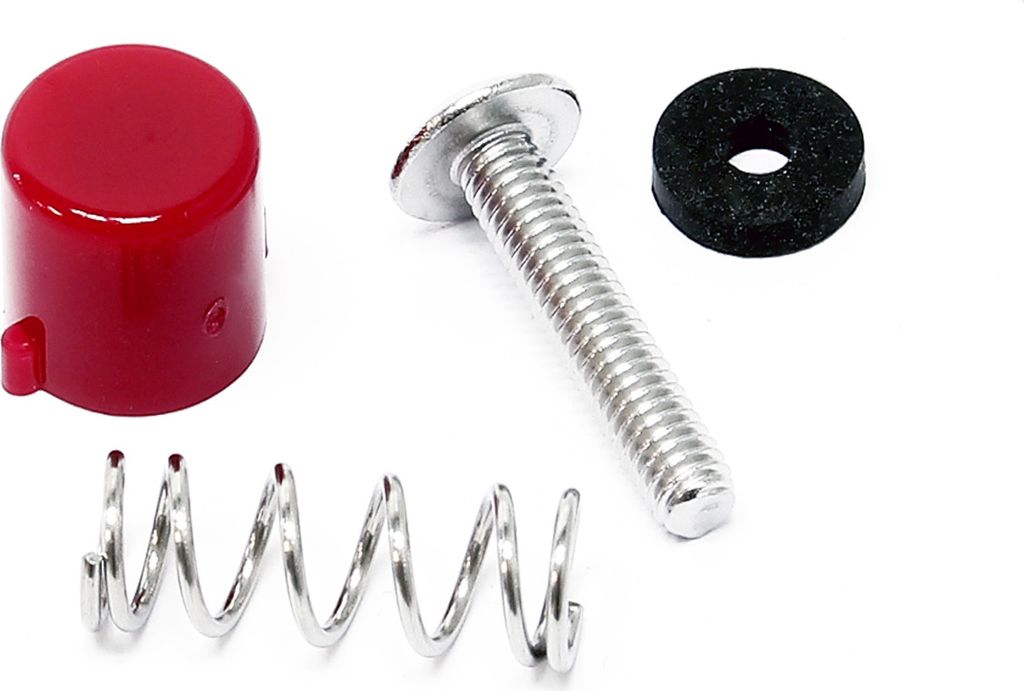 Naturewater Ersatzteil Entlüftungsschalter Set mit Knopf, Schraube, Dichtungen und Feder, für Wasserfilter Umkehrosmose Filter, Trinkwasser