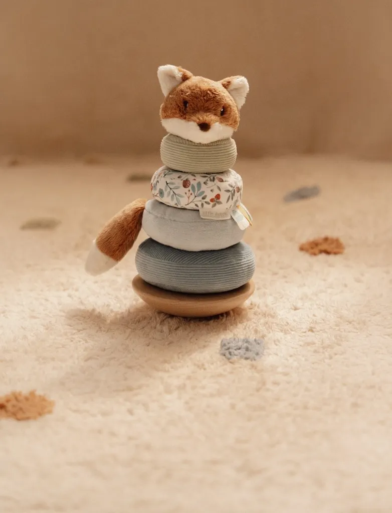 Jouet d'éveil sécurisé Forest Friends : blocs souples sans risque bébé