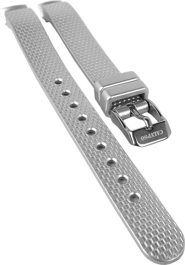 Calypso Uhrenarmband Kunststoff silbern Spezial Anstoß K5736 K5736/1