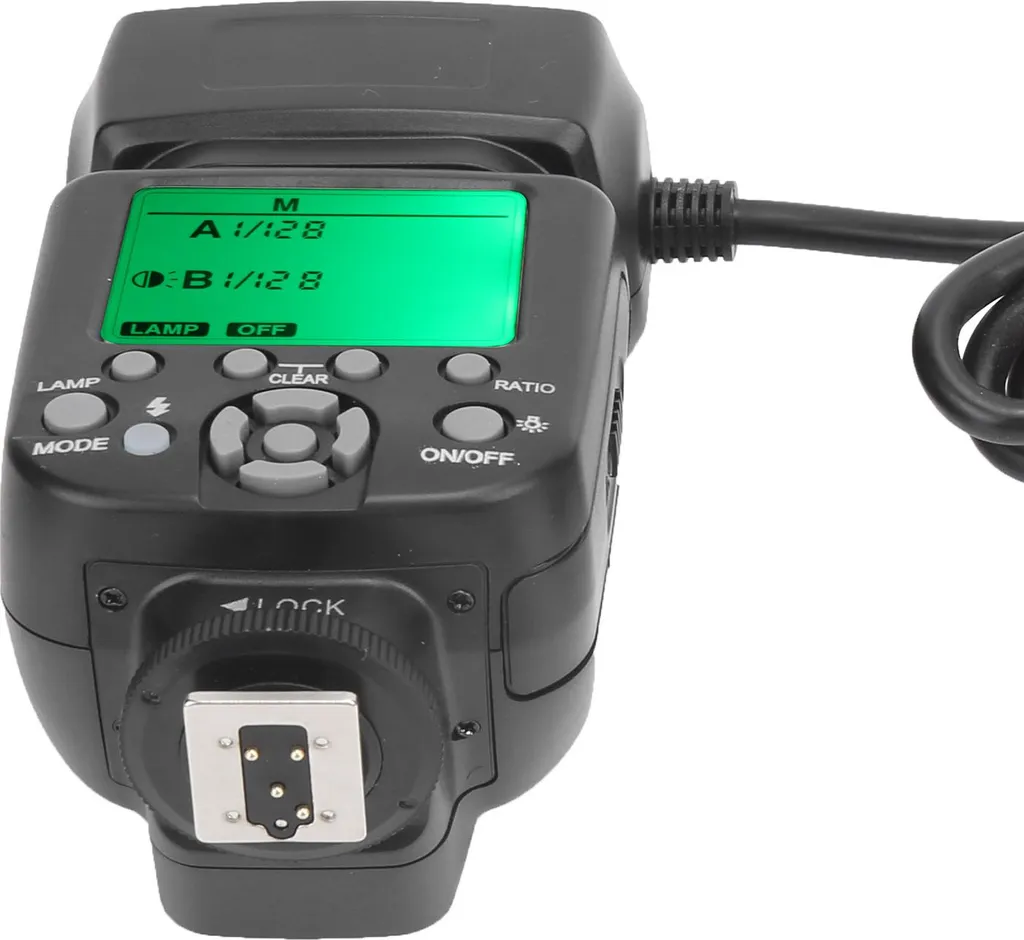 Flash Macro Annulaire TTL pour Nikon avec Lampe Torche Autofocus Incluse