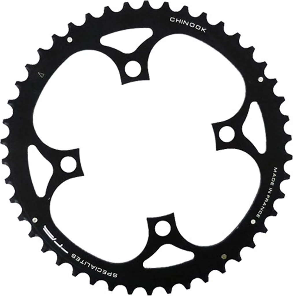 Plateau TA Chinook Noir Ø104 mm 46Z - Aluminium Léger et Ultra Rigide