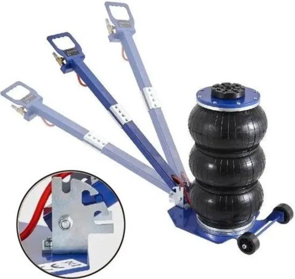 Cric pneumatique Auroklau à double piston - Griffe de levage robuste