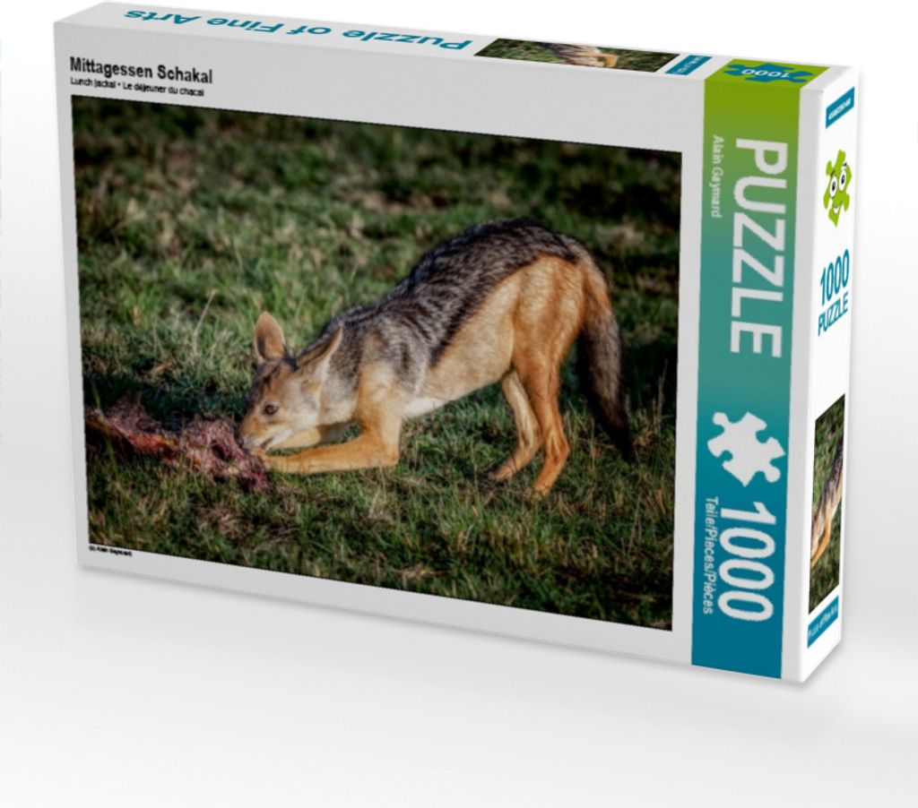 Calvendo Mittagessen Schakal 1000 Teile Puzzle quer 640x480mm, Gaymard Alain; 7373668