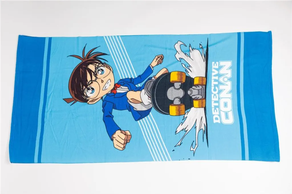 Asciugamano da Spiaggia Detective Conan Blu 70x140 cm | Telo Mare Anime - 3