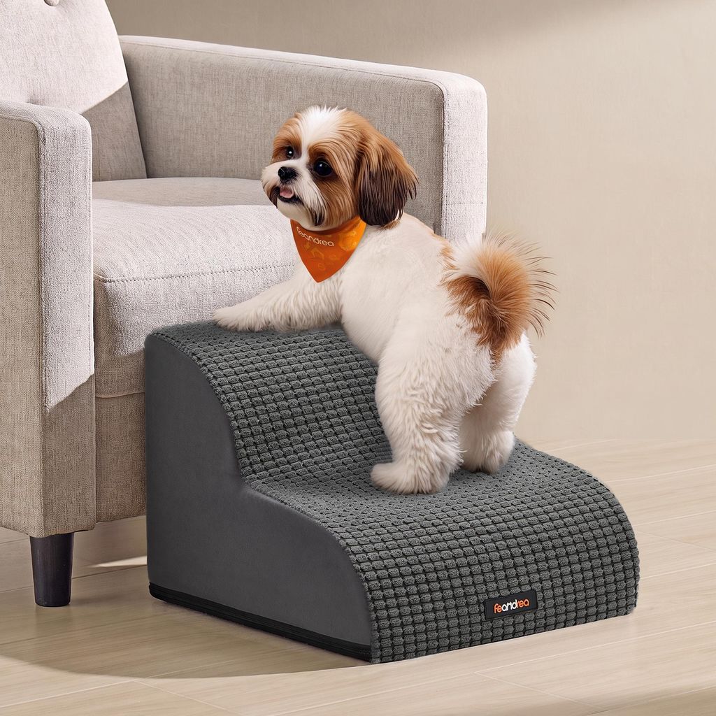 FEANDREA Hundetreppe für Kleine Hunde, Rutschfeste Produktbild  KI-generiertes Bild