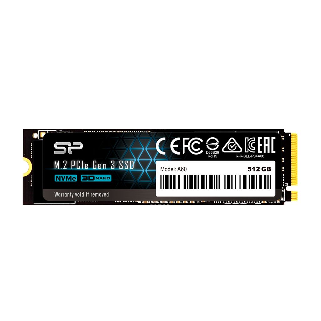 SSD Silicon Power M.2 2280 PCIe SSD,A60, 512GB Obrázok produktu 