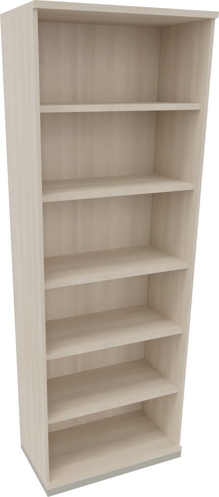 Regal 6OH B800xT442xH2221mm Silberaluminium/Akazie hell