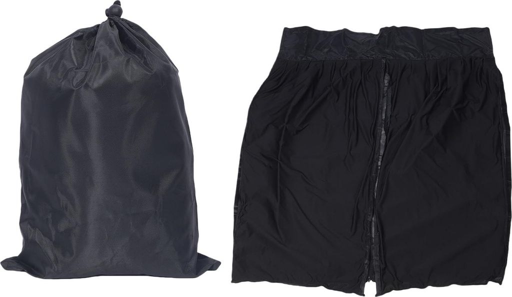 Doppelschichtiger Türvorhang mit Magnetverschluss, winddichtes Netz für den Außenbereich, für Wohnmobil, Camping, Auto, 130 x 155 cm (B x H)