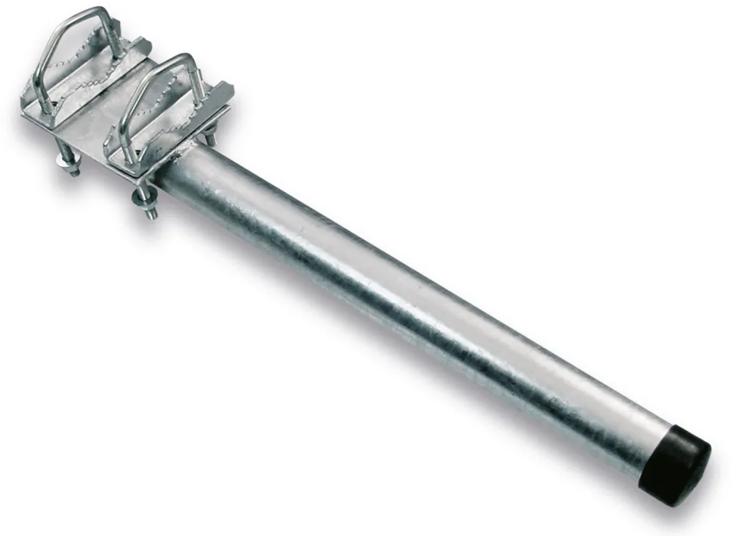Mât pour balustrade 80 cm en acier inoxydable brossé haute qualité