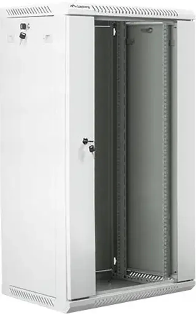 Baie de brassage murale 19'' Lanberg WF01-6422-10S coloris gris acier