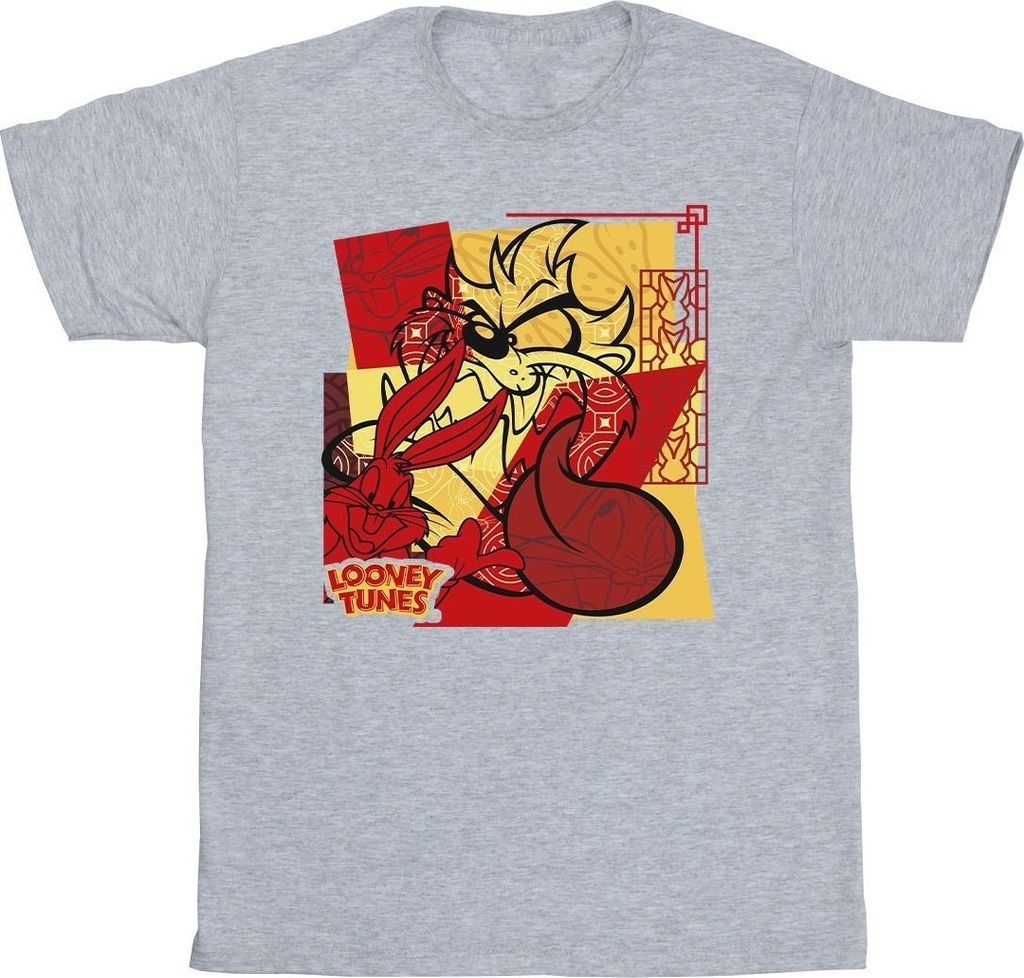 Looney Tunes - "Rabbit New Year" T-Shirt für Herren BI35588 (3XL) (Grau)