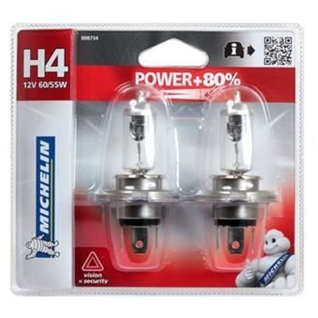 MICHELIN Power + 80% 2 H4 12V 60 / 55W