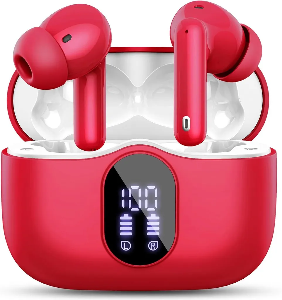 Auricolari Wireless 5.3 con ENC e 4 Microfoni - 40h Playtime LED