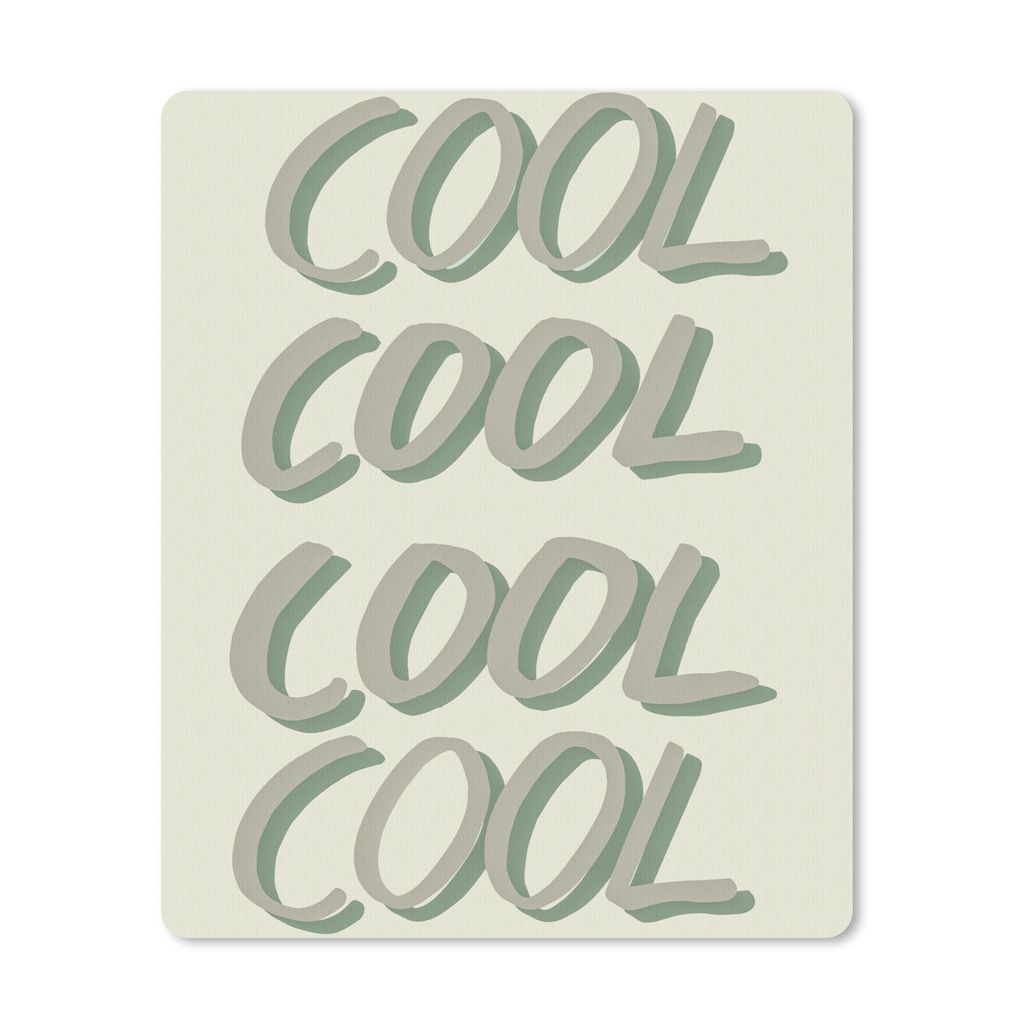 MuchoWow Mauspad Mousepad Cool - Text - Grün - Zitate 19x23 cm - Mousepads - Maus Mat - Pad - Mausunterlage - Mauspads - Spielen
