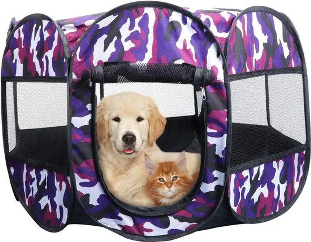 Niche de voyage pour chien et chat 80 cm - Idéal camping et jardin