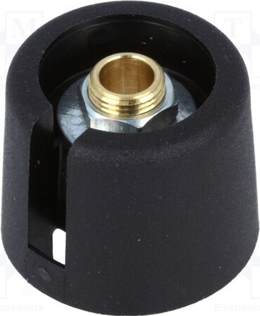 1x Drehknopf ØAchse: 6mm mit Anzeige Ø20x16mm schwarz A3020069 Drehknöpfe für Dr