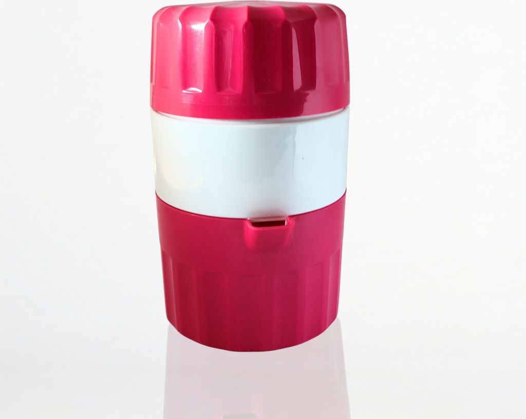 Börner Saftpresse Pink mit Auffangbehälter für frische Produktbild 