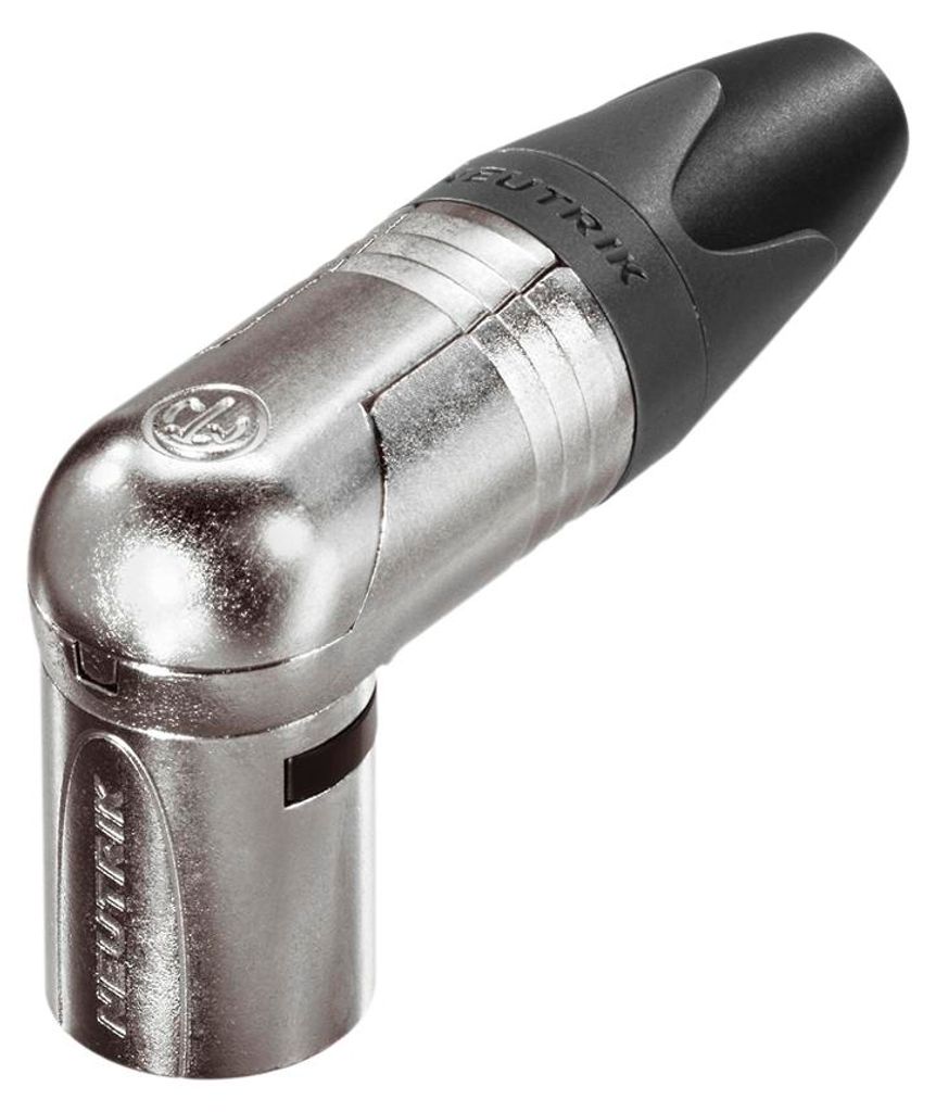 NEUTRIK XLR, 5-pol , Metall-, Löttechnik-Kabelstecker, versilberte Kontakt(e), abgewinkelt, nickelfarben