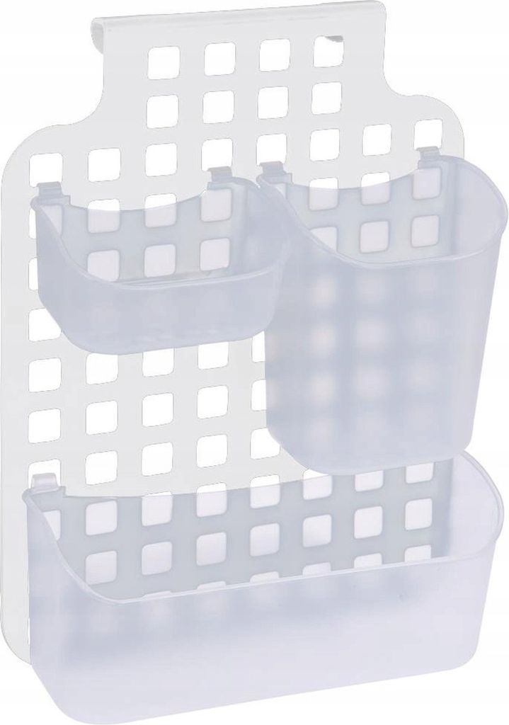 Bathroom Solutions Badezimmer-Organizer, Polypropylen, 39 x 29 x 9 cm, weiß
