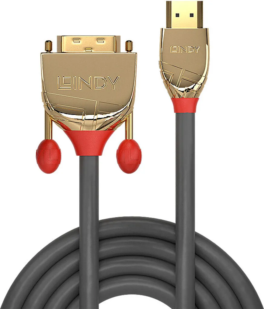 LINDY Câble Longue Distance 15m HDMI DVI-D pour Installation Multimédia