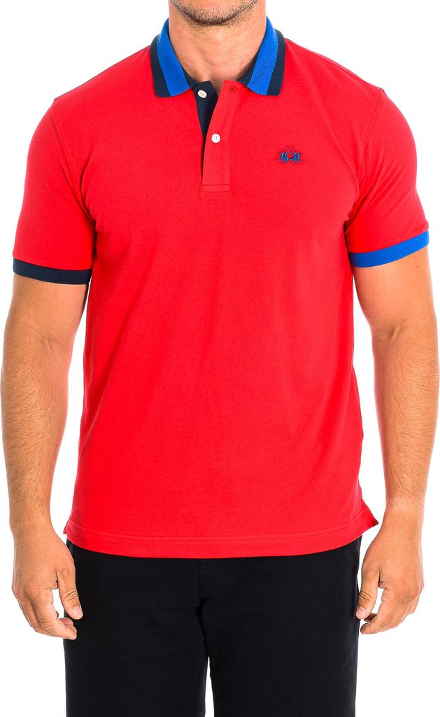 La Martina Kurzarm-Polo TMP008-PK001 Mann
