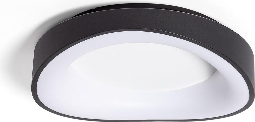 LED Deckenleuchte 17W Rund Ø400 mm CCT Wählbar Unay Schwarz