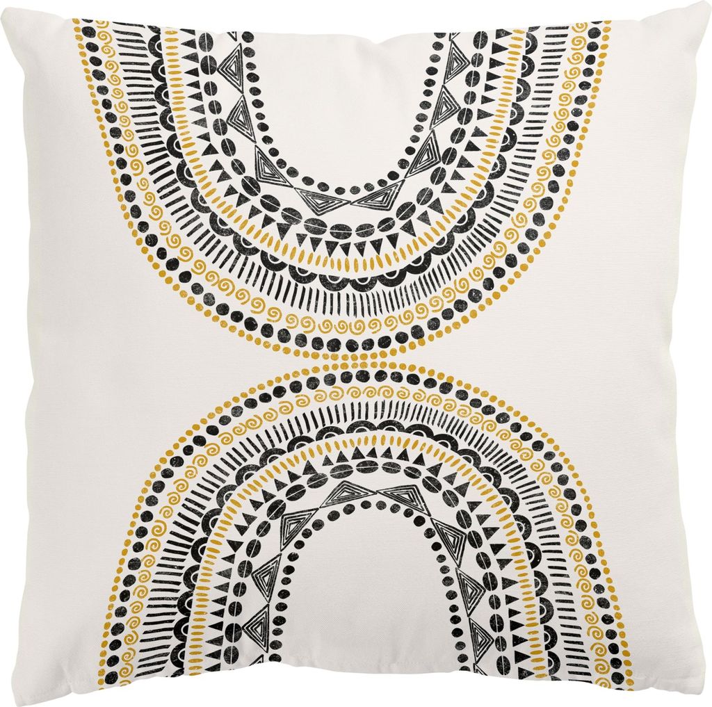 Dekokissen originell drinnen / Indoor Zierkissen Samt waschbar Design beige Abstrakt Sofakissen ohne Füllung