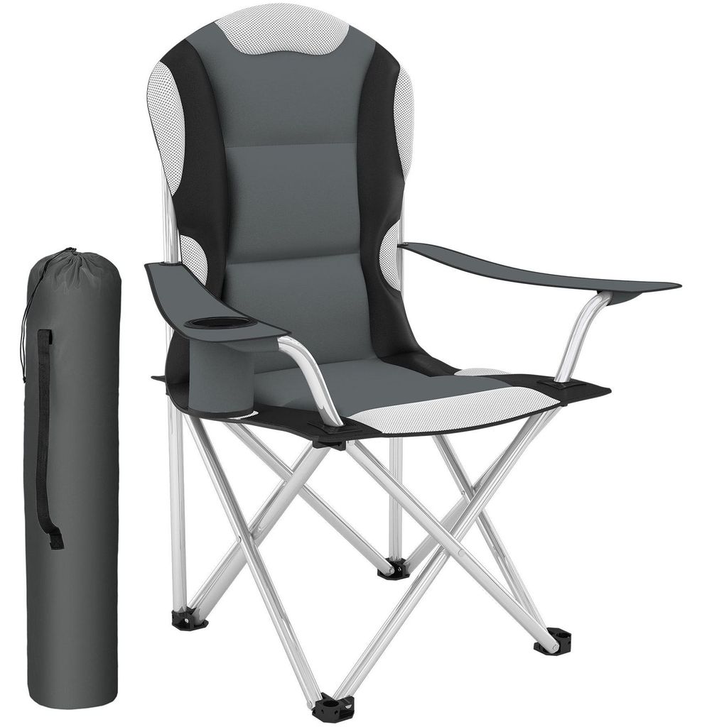 Chaise pliante avec rembourrage - gris, par pièce Image du produit 