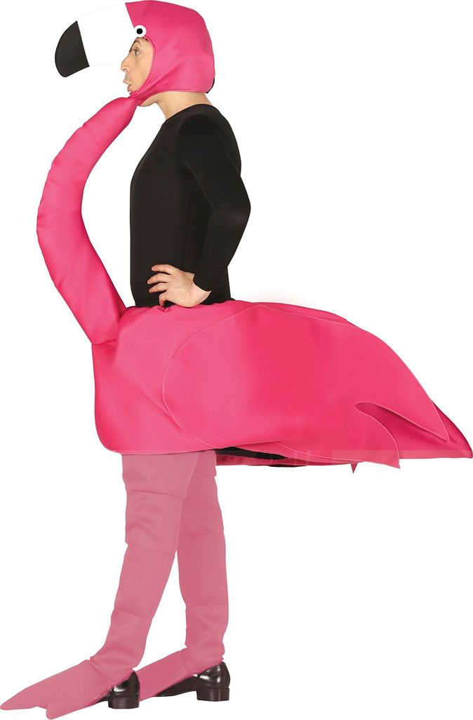 Flamingo kostuum voor heren, maat: L Productafbeelding 