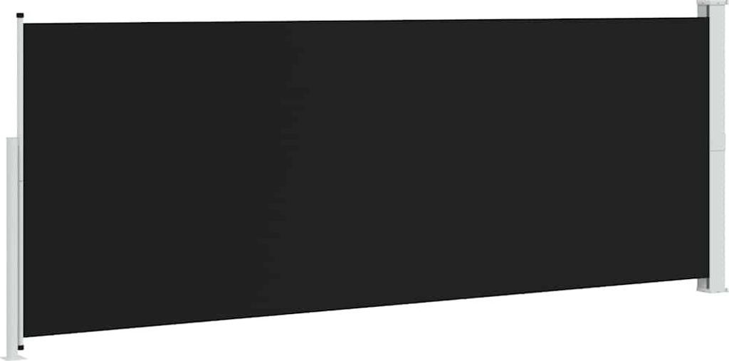 vidaXL Seitenmarkise Ausziehbar 180x500 cm Schwarz