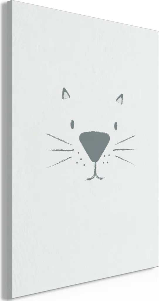 Quadro Educativo Volto di Gatto 40x60 - Stimolazione Visiva Neonati