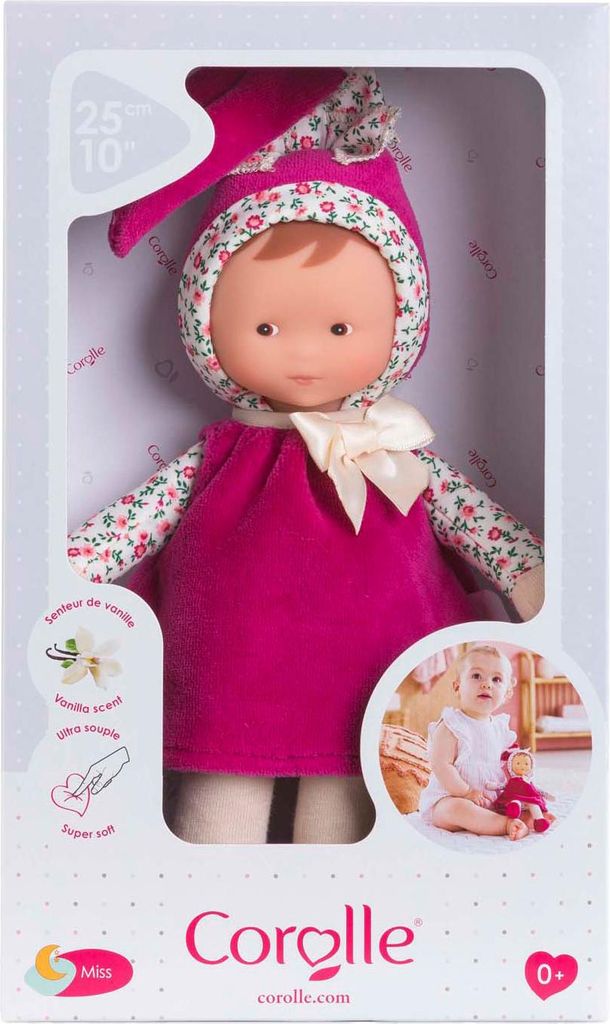 Corolle Babypuppe - Rosa Grenadine Puppe 25cm weicher Körper Baby