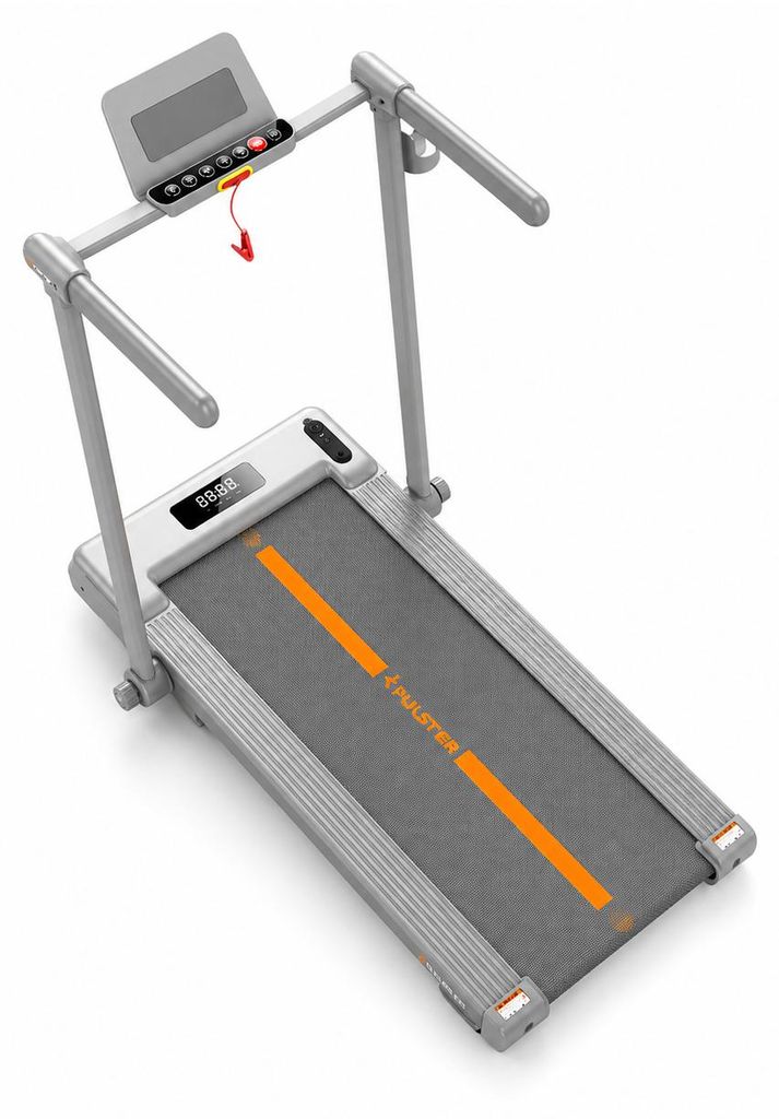 Skladací bežecký pás Pulster – rýchlosť 1 až 8 km/h, sklon Obrázok produktu 