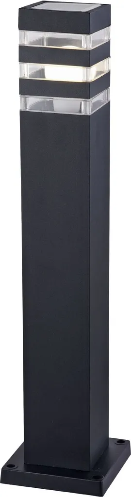 Balise de jardin noire IP54 pour allée et entrée de maison hauteur 61cm