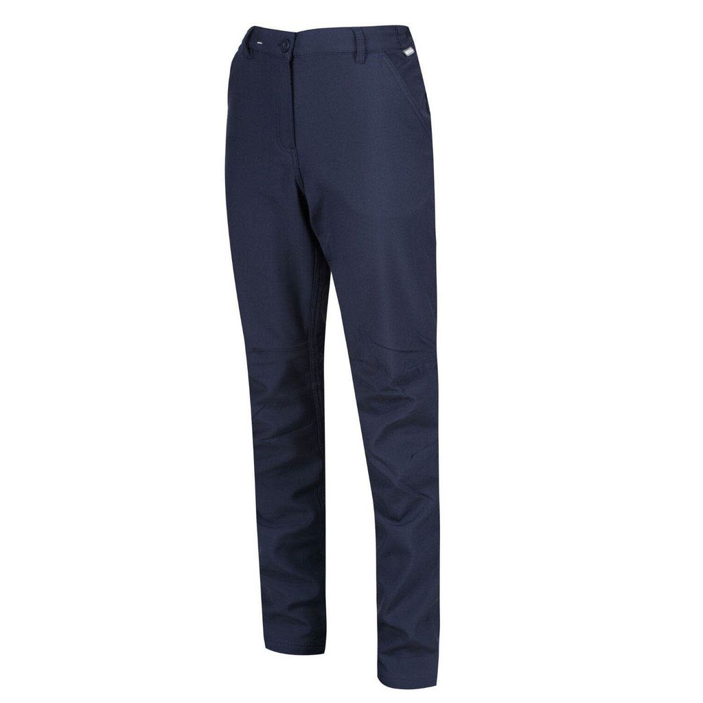 Regatta Fenton Softshellhose für Damen Wasserabweisend und Winddicht, Farbe:Blau, Größe:46