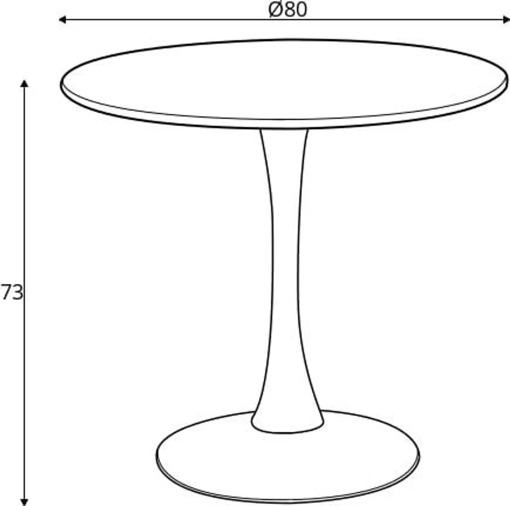 Table d'appoint Sting ronde pour petit salon - Optimisation d'espace