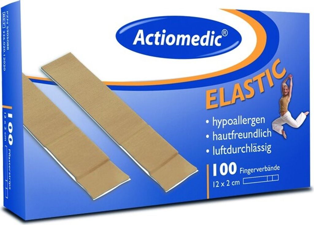 ACTIOMEDIC ELASTIC Fingerverband Pack à 100 Stück - 12 x 3 cm
