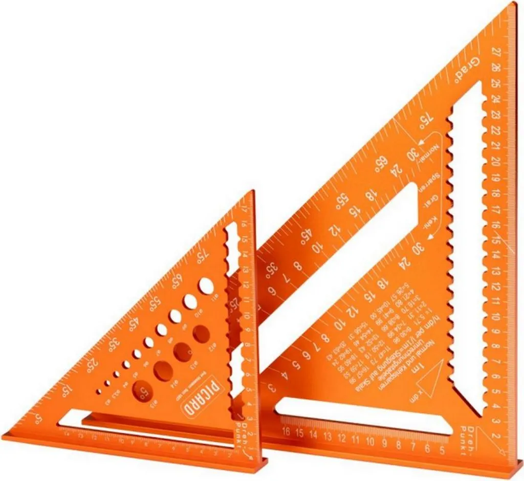 Picard Equerre de charpentier Alu Set 300 mm et 180 mm 0071520-002