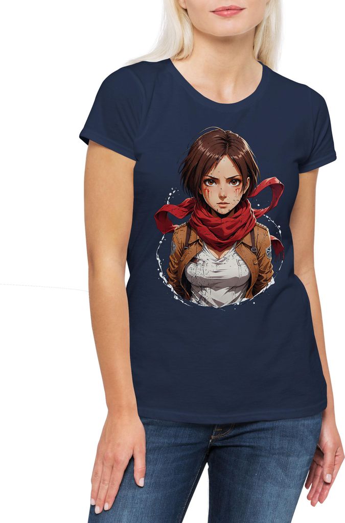 Urban Backwoods Mikasa I, Damen T-Shirt, Farbe: Navy, Größe: S