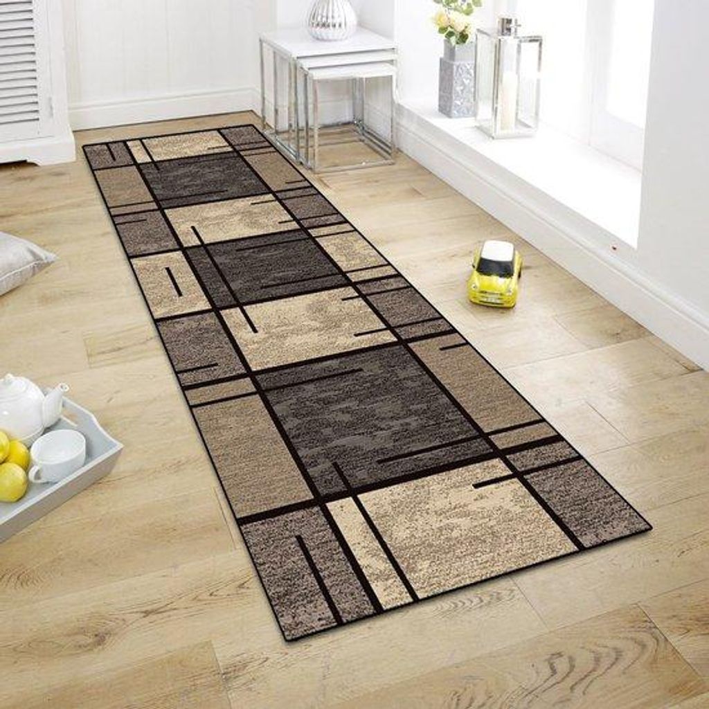 Antislip-Matte für Küche und Eingangsbereich, 60x300cm, beigefarben, waschbar