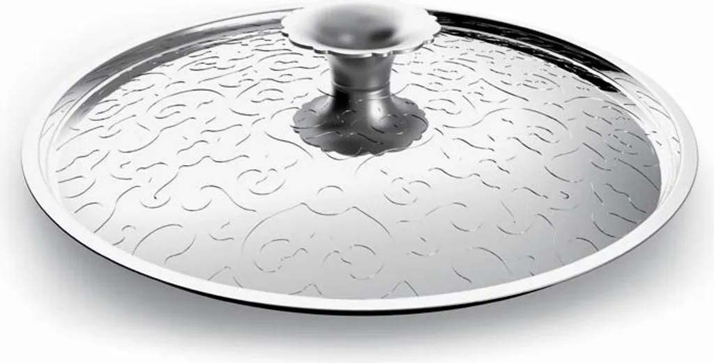 Couvercle en Acier Inox 28cm Alessi MW200/28 avec Finition de Design