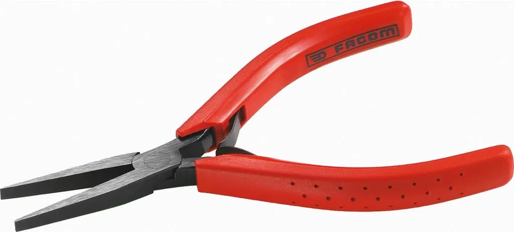 Pince plate à becs courts de 130mm avec manches ergonomiques isolants