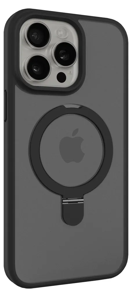 Cover iPhone 15 Pro 6,1" con Stand - Ideale per Famiglie e Viaggi