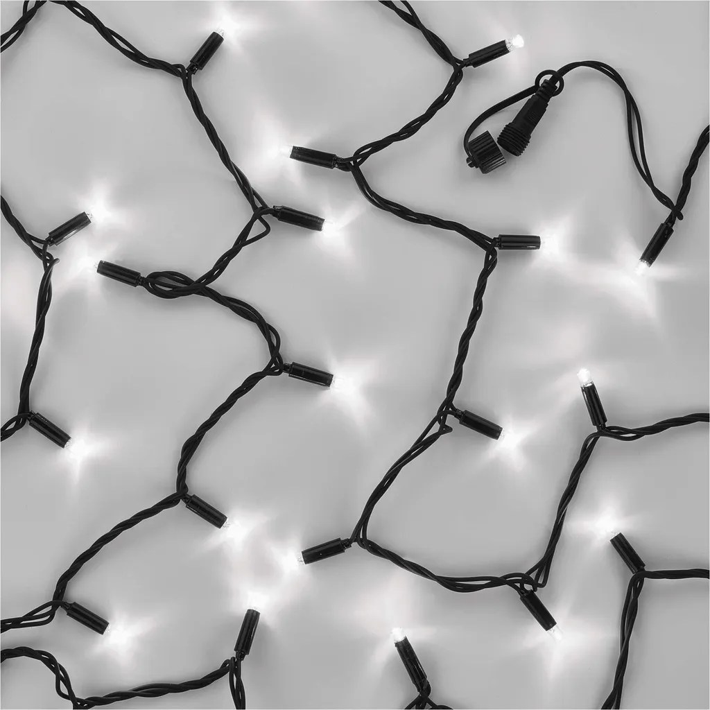 EMOS Catena LED Collegabile D2AC04 - 10m Bianco Freddo Cavo Nero