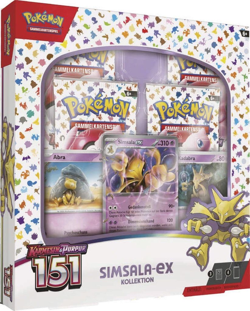 Pokémon Karmesin & Purpur 151 - Simsala-ex Kollektion - DE Produktbild 