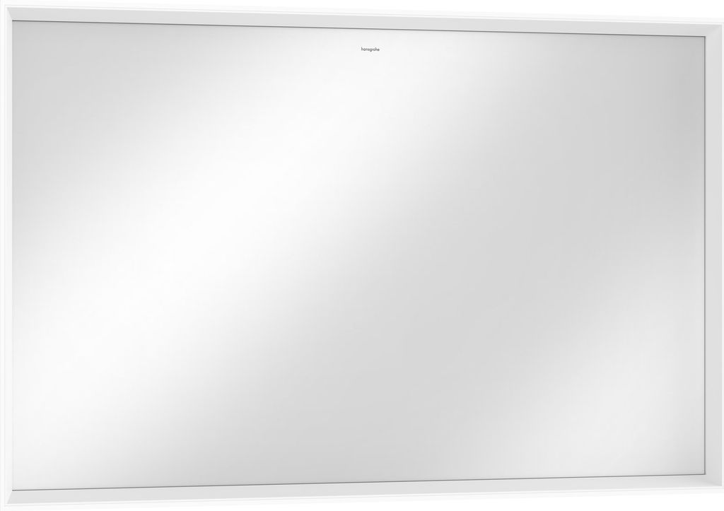hansgrohe Xarita E Spiegel, LED-Beleuchtung mit Infrarot-Sensor, 1200x50x700mm, Mattweiß, Spiegelheizung, 54994700