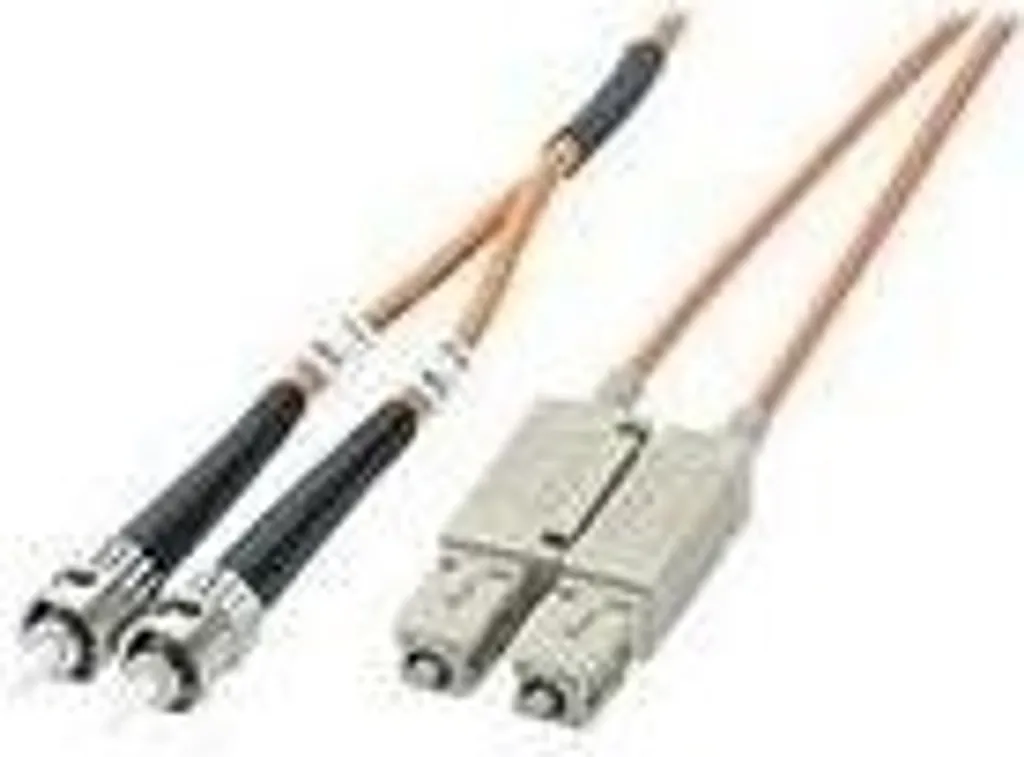 Câble fibre optique pour baie de brassage ST vers SC 2m Multimode